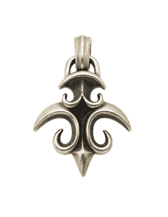 Colgante para Mujer de plata en forma de Flor de Lis Maciza - Plata 925