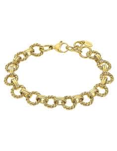 Pulsera para Mujer Eslabones de Acero Dorado- Lotus LS2580/2/2