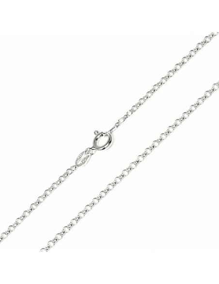 Cadena de plata Rolo Unisex 43 cm - Plata 925
