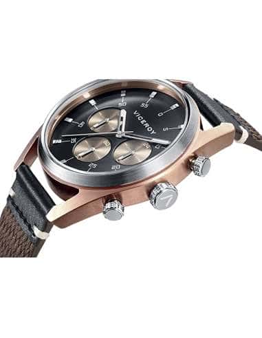 Reloj para Hombre Cronógrafo con Caja Rosada,...