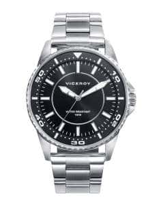 Reloj para Niño Deportivo con Correa de Acero y Esfera Negra - Viceroy 46773-57