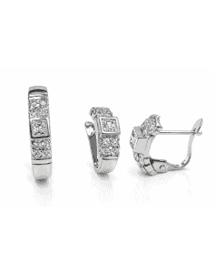 Conjunto de Comunión en Oro Blanco con Circonitas – Oro Blanco 18K