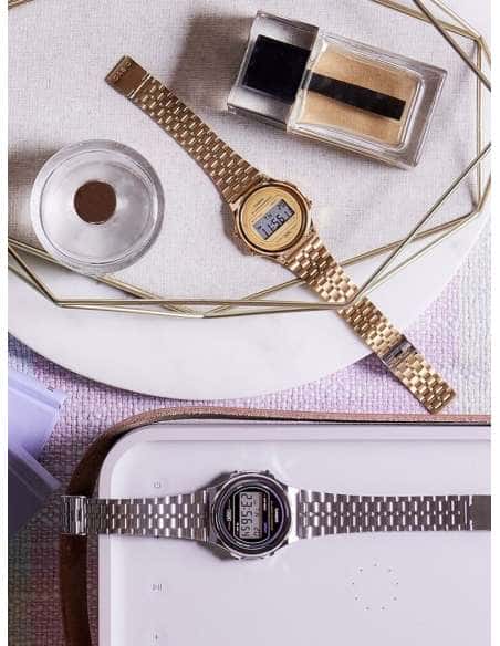 Reloj Unisex Colección Vintage Plateado y Negro - Casio A171WE-1AEF