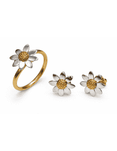 Conjunto comunion Margarita – Oro Bicolor 18K