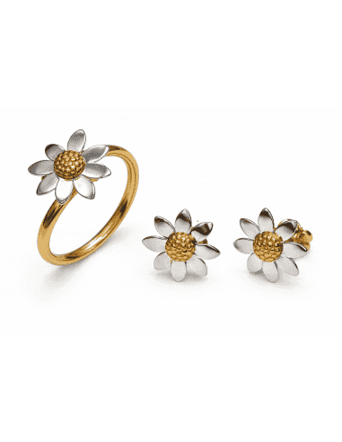 Conjunto comunion Margarita – Oro Bicolor 18K