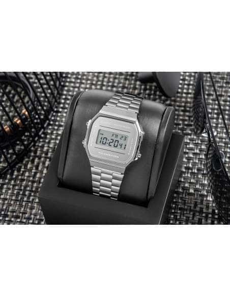 Reloj Unisex Colección Vintage Plateado - Casio A168WEM-7