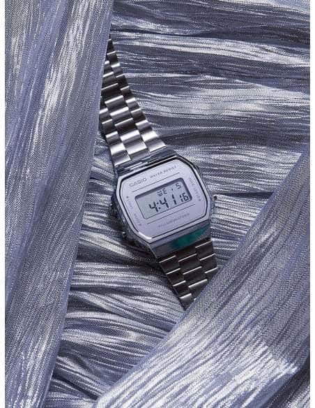 Reloj Unisex Colección Vintage Plateado - Casio A168WEM-7