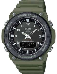 Reloj para Hombre de Acero Negro y Verde - Casio AQ-S820W-3BVEF