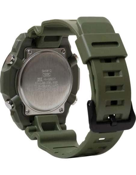 Reloj para Hombre de Acero Negro y Verde - Casio AQ-S820W-3BVEF