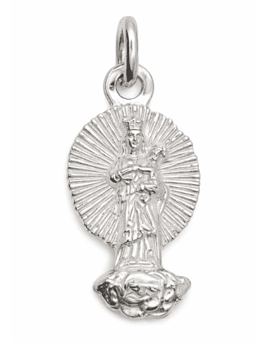 Medalla Busto Virgen Loreto - Plata 925