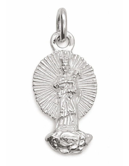Medalla Busto Virgen Loreto - Plata 925