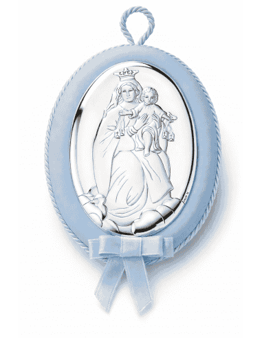 Medallón de Cuna Infantil Musical Virgen Carmen Celeste - 51891/04C