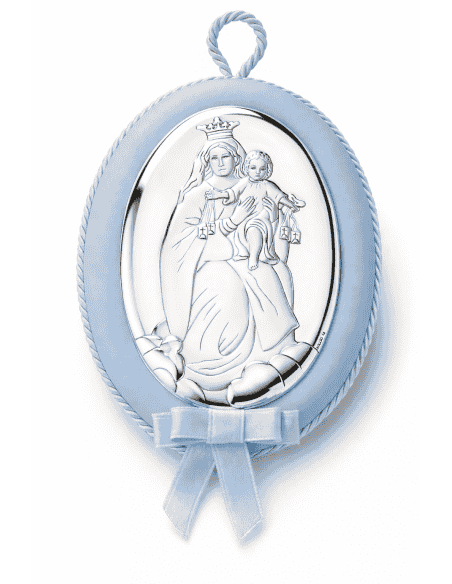 Medallón de Cuna Infantil Musical Virgen Carmen Celeste - 51891/04C