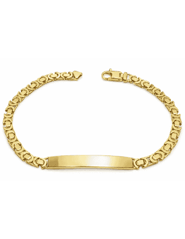 Esclava para caballero Eslabón de Multiple anillas  - Oro Amarillo 18K