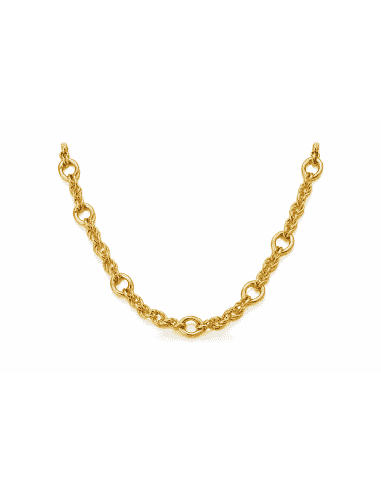 Cadena trenzada o Cordón Salomónico Unisex - Oro Amarillo 18K