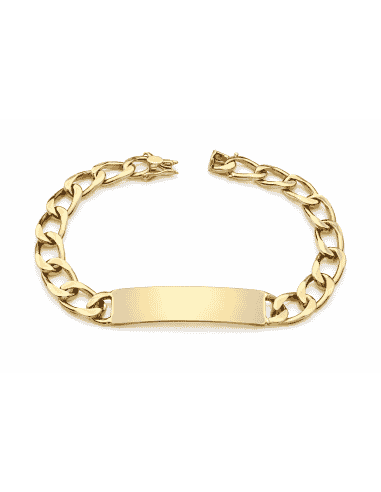 Esclava para caballero eslabón Barbado en Oro - Oro Amarillo 18k
