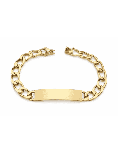 Esclava para caballero eslabón Barbado en Oro - Oro Amarillo 18k