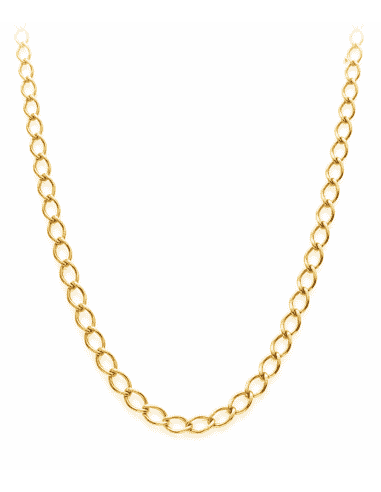 Cadena  caballero eslabón Rombo  - Oro Amarillo 18k