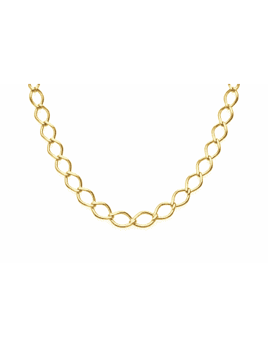 Cadena  caballero eslabón Rombo  - Oro Amarillo 18k