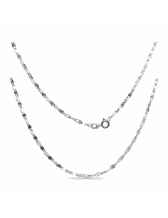 Cadena  Lumina 40cm - Oro Blanco 18K