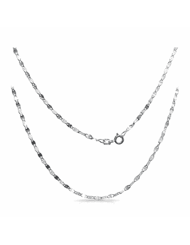 Cadena  Lumina 40cm - Oro Blanco 18K