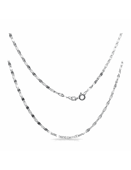 Cadena  Lumina 40cm - Oro Blanco 18K