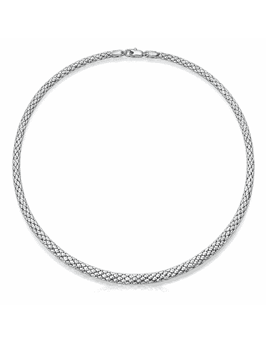 Cadena Malla redonda Oro Blanco - Oro Blanco 18K