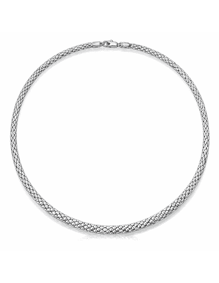 Cadena Malla redonda Oro Blanco - Oro Blanco 18K