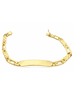 Esclava para Caballero eslabón Programado  - Oro Amarillo de 18k