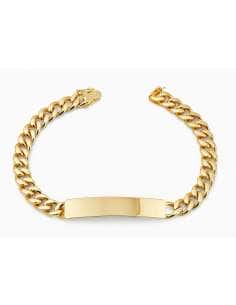 Esclava para caballero eslabón Barbado - Oro Amarillo 18k