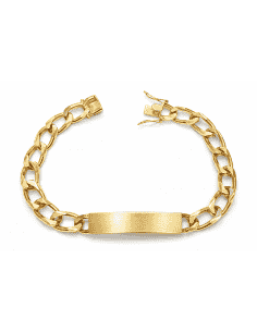 Esclava para caballero eslabón Barbado - Oro Amarillo 18k