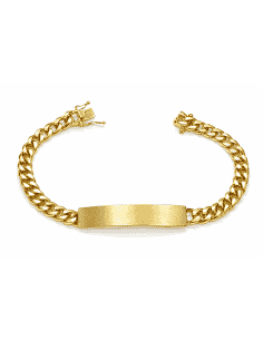 Esclava para caballero eslabón Barbado en Oro - Oro Amarillo 18k