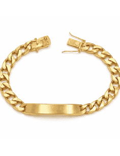 Esclava para Caballero eslabón Clasico - Oro Amarillo de 18k