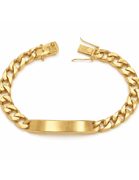 Esclava para Caballero eslabón Clasico - Oro Amarillo de 18k
