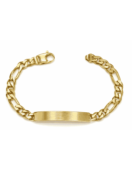 Esclava para Caballero eslabón Programado - Oro Amarillo de 18k