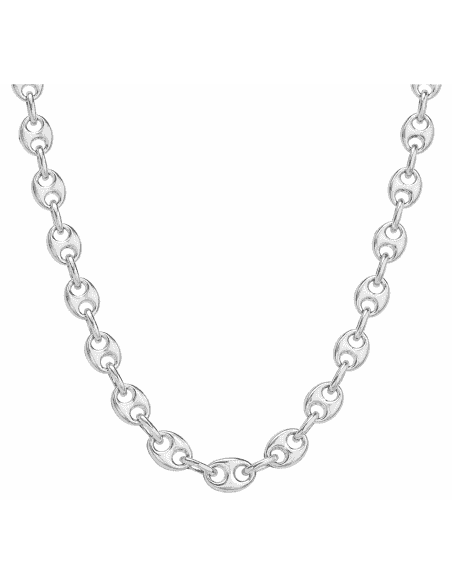 Cadena de Plata tipo Calabrote con Cierre Asa – Plata de Ley 925