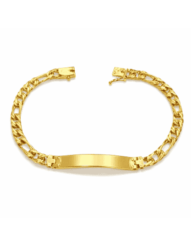 Esclava para caballero eslabón Programado - Oro Amarillo 18k