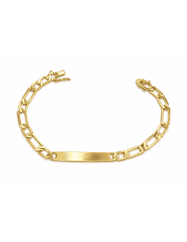 Esclava para Caballero eslabón Programado -  Oro Amarillo de 18k