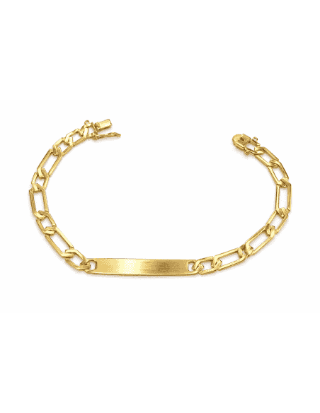 Esclava para Caballero eslabón Programado -  Oro Amarillo de 18k