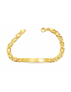Esclava para caballero con eslabon Ojo de Perdiz - Oro amarillo 18K