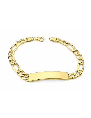 Esclava para Caballero eslabón Programado - Oro Amarillo de 18k