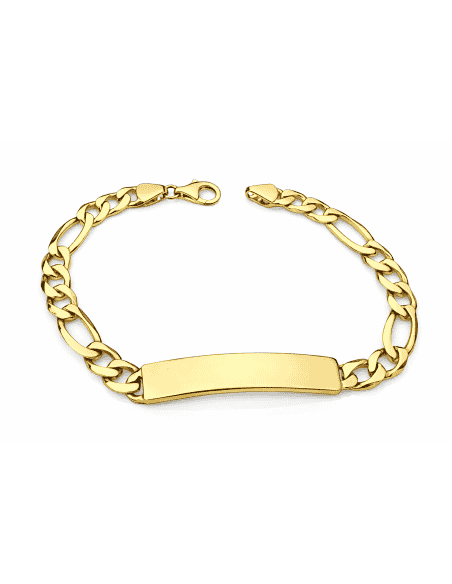Esclava para Caballero eslabón Programado - Oro Amarillo de 18k