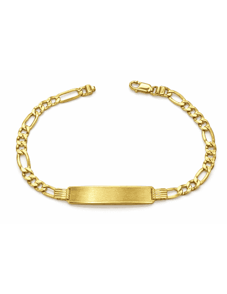 Esclava para caballero Cadena Fígaro Clásica - Oro Amarillo 18k