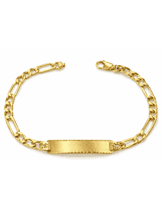 Esclava para caballero Cadena Fígaro Clásica - Oro Amarillo 18k