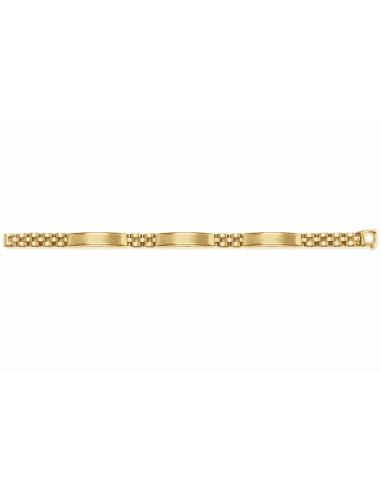 Pulsera para Caballero con 4 Placas Alternadas...