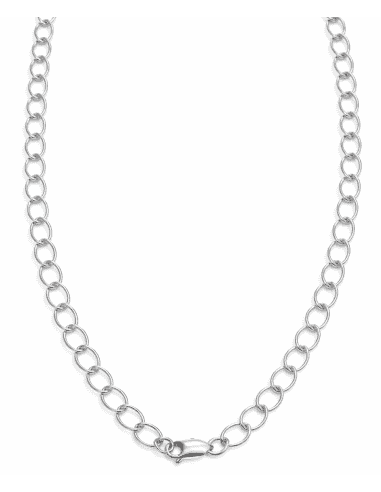 Cadena de Plata tipo Eslabón Forzado con Cierre...