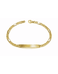 Esclava para caballero Bicolor - Oro Amarillo y Blanco 18k