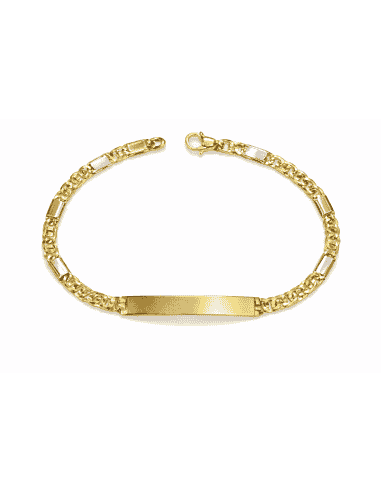 Esclava para caballero Bicolor - Oro Amarillo y Blanco 18k