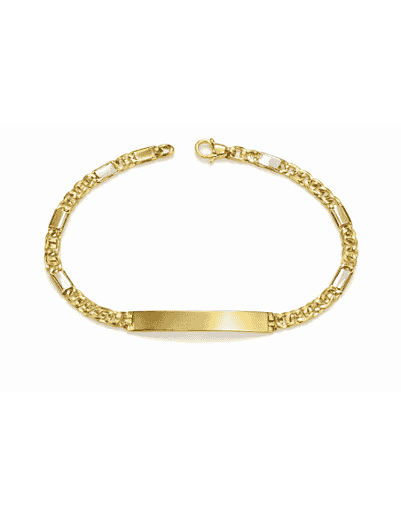 Esclava para caballero Bicolor - Oro Amarillo y Blanco 18k
