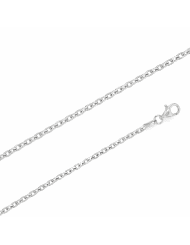 Cadena de Plata Tipo Eslabón forzado – Plata de Ley 925